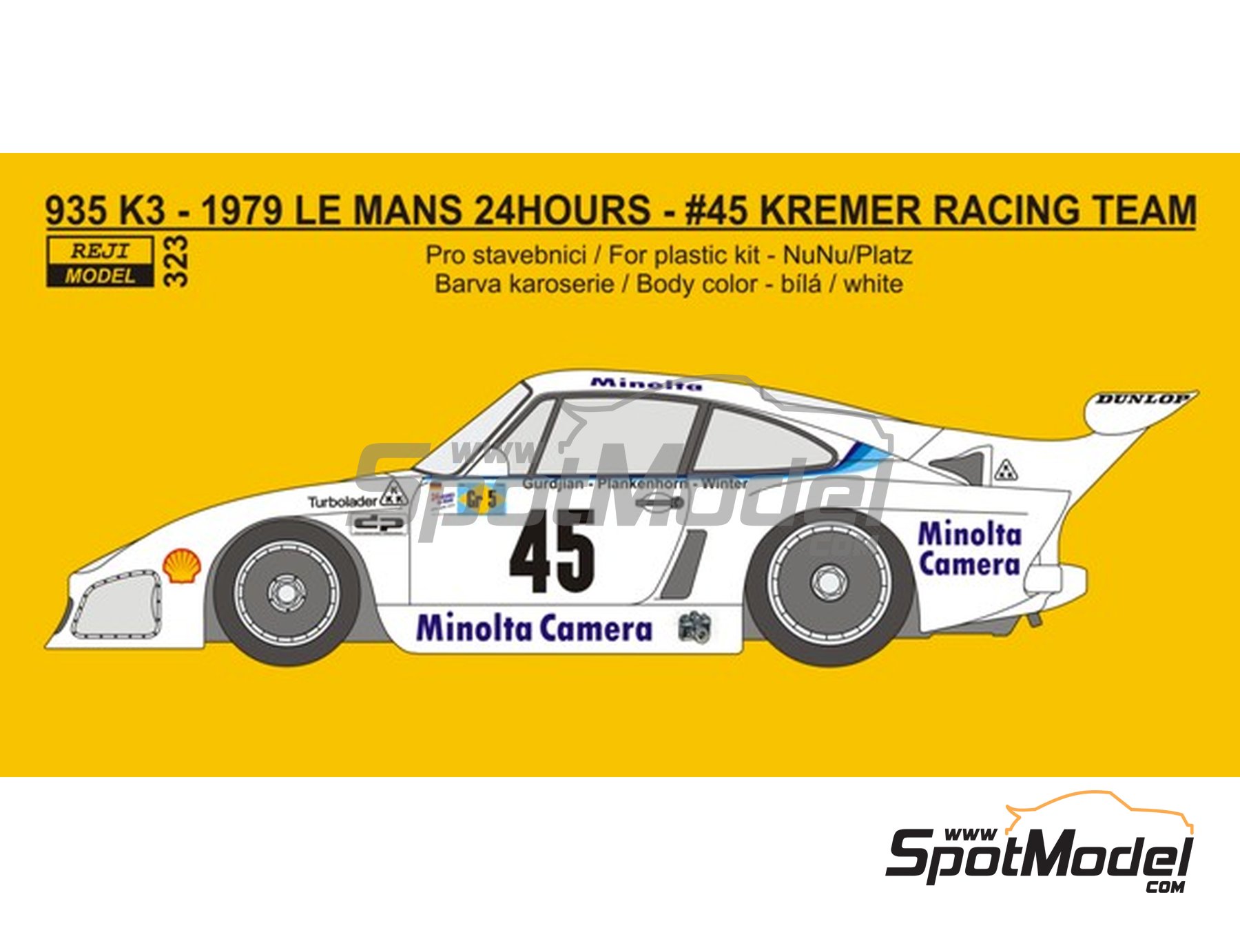 Reji Model REJI-323: Marking / livery 1/24 scale - Porsche Kremer